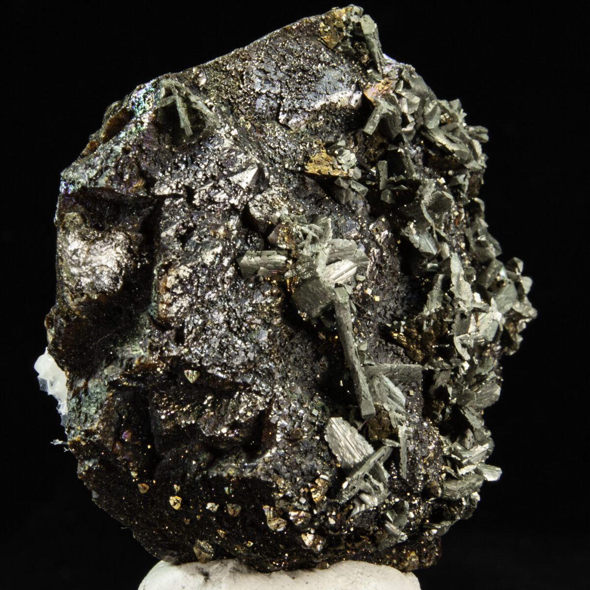 Marcasite on Sphalerite and Chalcopyrite