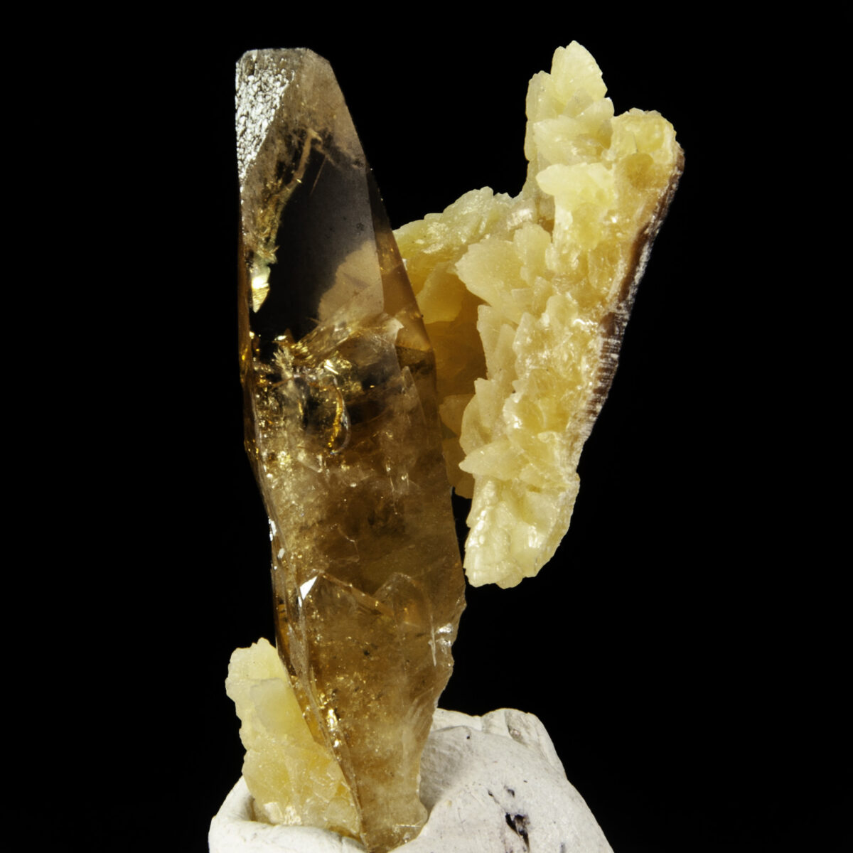 Baryte on Calcite