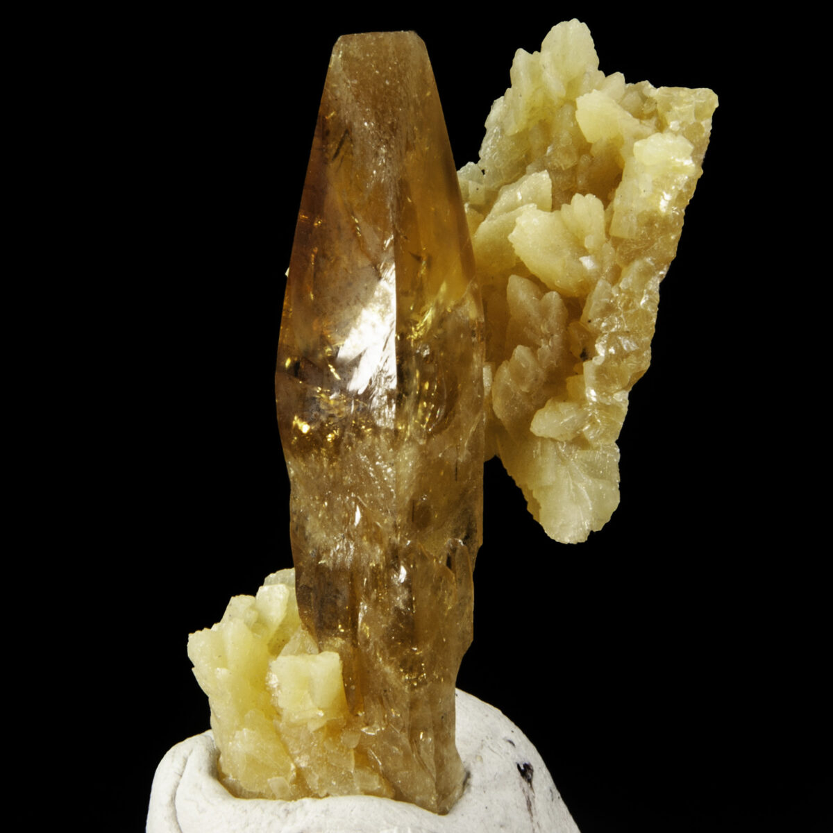 Baryte on Calcite