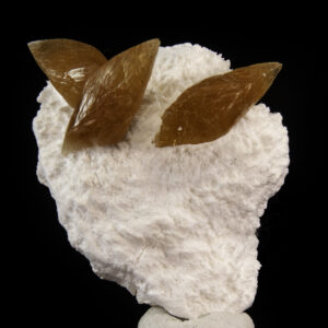 Calcite on Chaldedony
