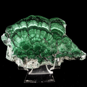 Malachite slice (Polished)