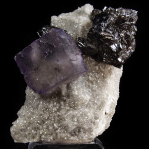 Sphalerite and Fluorite on Dolomite