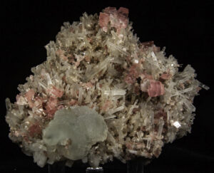 Rhodochrosite, Fluorite, and Quartz