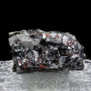 Stibnite with Cinnabar and Quartz